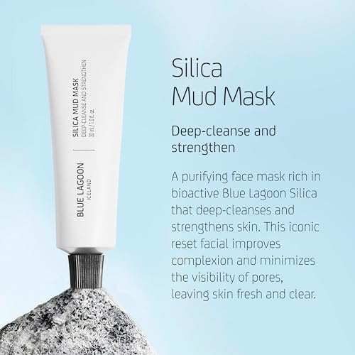 Blue Lagoon Skin Science - Deep Cleansing Silica Face Mask For Enhanced Glow - Hydrating Face Mask - Moisturizing Face Mask - Hydrating Mask Skin Care - Bioactive Icelandic Skincare (1 oz | 30 ml)