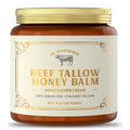 100% Grass-Fed Whipped Beef Tallow and Honey Balm for Skin, Moisturizer for Face & Body with Organic Beeswax & Organic Honey Balm, All Natural Formula, 4.23OZ (120G)