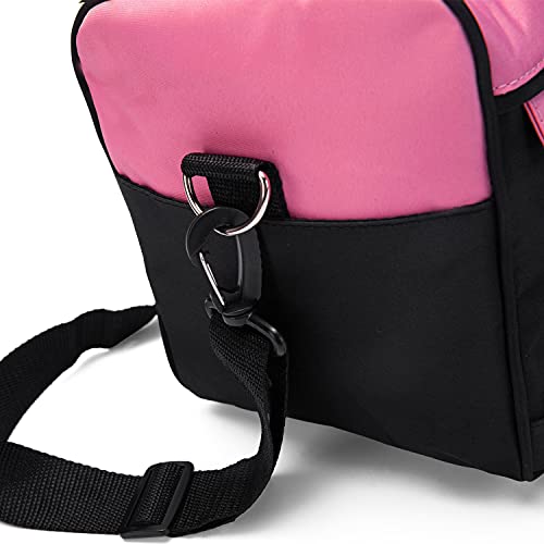 MAXPAND Small Hairdressing Bags for Stylists Hairdresser Bag for Supplies with Shoulder Strap Cosmetics Beauty Hairstylist Bag Makeup Salon Organizer Bag with YKK Zipper (BLACK), 13.8" x 8.7" x 9.5"