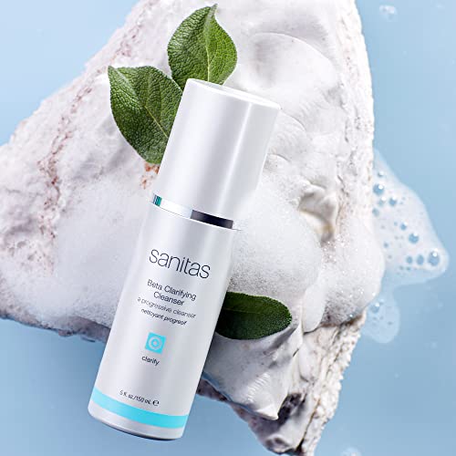 Sanitas Skincare Beta Clarifying Cleanser, Soap Free, Active Cleanser, Salicylic Acid, Cleanser for Blemished Skin, 5 Ounces