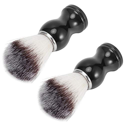 Men Shaving Brush, Light Weight Small Size Easy to Grip Shaving Brush, for Hair Salon