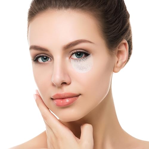 200Pcs Eyeshadow Shields, Lint Free Eyeshadow Stencil Gel Pads, Professional Eye Pads, Prevent Makeup Residue for Eyelash Extensions, Eyeliner, Lip and Tinting Makeup