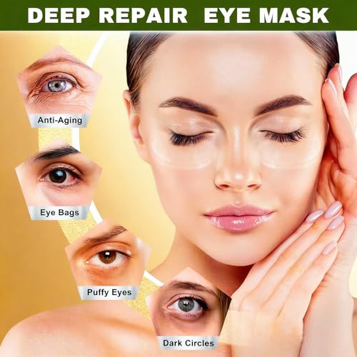 8 count PDRN Micro Eye Patches,Dark Circle,Under Eye Patches for Puffy Eyes,Ceramides, Serum-Infused Eye Patches with Hyaluronic Acid & Collagen,Gentle Skin-Friendly