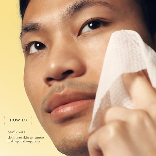 philosophy purity made simple one-step facial cleansing cloths - easily removes makeup, dirt & oil on the go - skin is left clean and comfortable with no rinsing needed