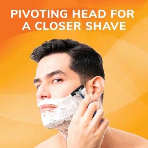 BIC Sensitive 3 Razors, 3 Blades, Lubricating Strip, Pivoting Head, 6 Count for Men with Sensitive Skin