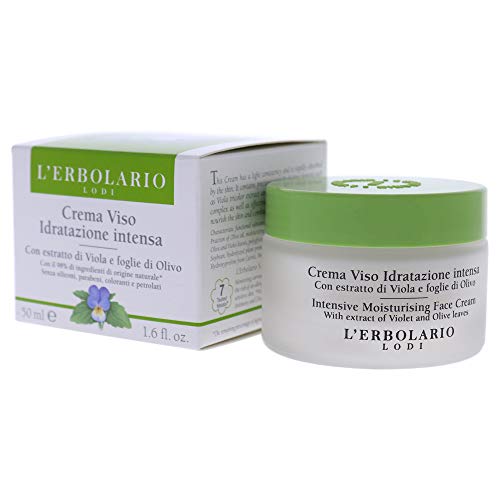 L'Erbolario Intensive Moisturizing Face Cream - Hydrating, Protecting Face Moisturizer - Daily Facial Moisturizer Ideal as Base for Makeup - 1.6 oz