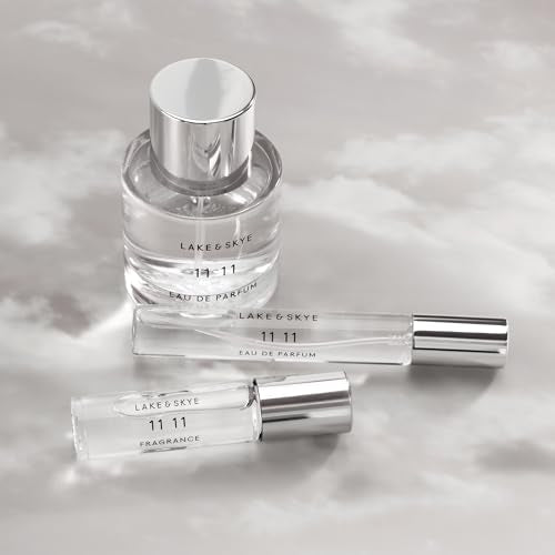 Lake & Skye 11 11 Fragrance Oil Rollerball - Clean Skin Musk, Sheer, Uplifting Scent, Amber, Vegan - 0.33 fl oz (10mL)