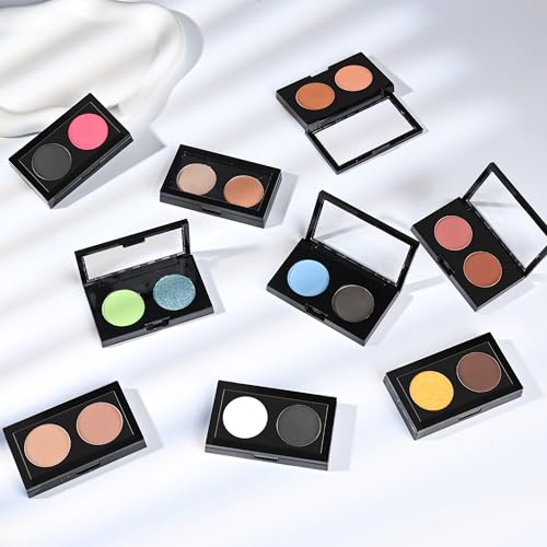 Duo Eye Shadow Powder£¬Nude &Warm Gray Matte Eyeshadow Makeup Palette£¬Neutral Shades Eyeshadow Palette for Woman Daily Eyes Looks£¬Highly Pigmented£¬Smooth, Blendable£¬sombras de ojos, Cruelty-Free 04