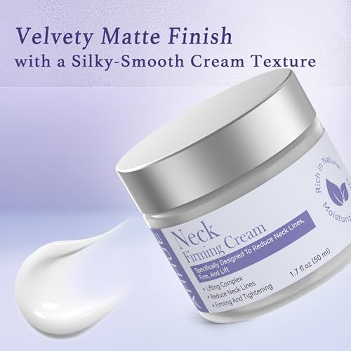 Neck Firming Cream - Anti-Aging Tightening and Lifting for Sagging Skin with Hydrating Formula, Moisturizer Face Cream for women 1.7 oz-V1