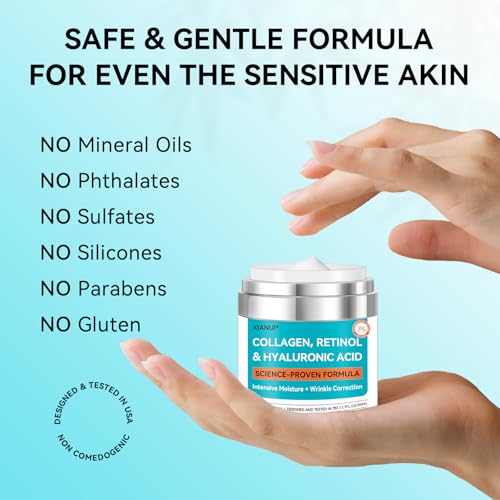 Double Size (4OZ) Hyaluronic Acid Serum for Face 3.5%, Hyaluronic Acid Moisturizer, Hydrating Serum for Face, Moisturizing Hyaluronic Acid Serum with Seaweed and Chamomile, Glow Face Serum for Women