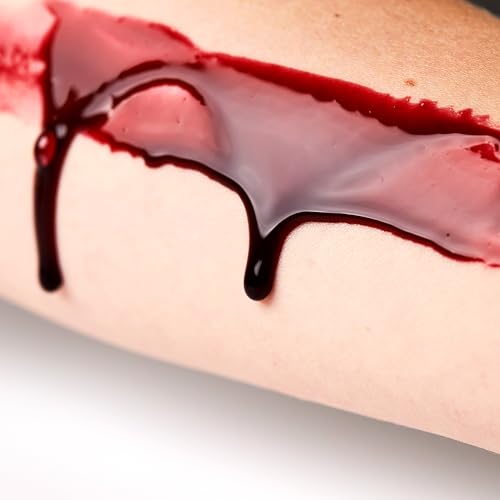 Pro FX Fake Blood - 16.90 fl oz / 500ml - SFX Make up for Halloween Vampire Zombie Theatre - Special Effects Make up Realistic Fake Blood Gel Spray Halloween Costume