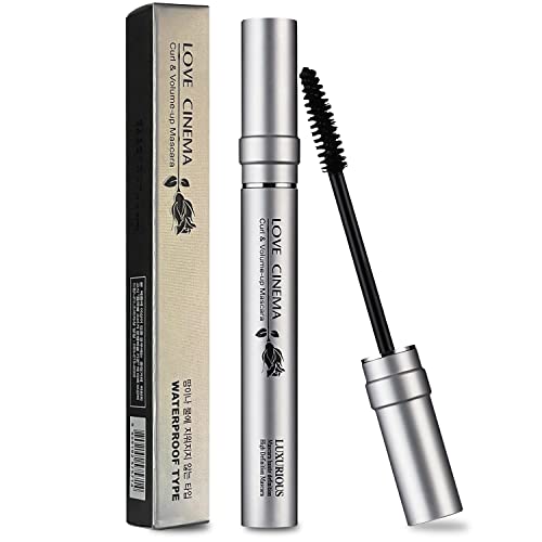LOVE CINEMA Korean Mascara ? Curling & Voluminous Mascara, Waterproof, Smudge-Proof, Long-Lasting, No Clumping, No Flaking ? Black, 0.24 Fl Oz (Silver Package) K-Beauty [Made in Korea]