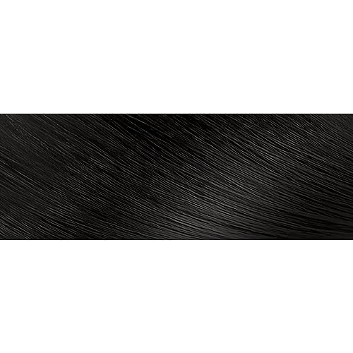 Moisture Rich Liquid Hair Color by Creme of Nature, C10 Jet Black, with Shea Butter Conditioner, 1 Application