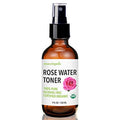 Rose Water Spray for Face - Facial Toner & Hair Mist - USDA Certified Organic - 100% Pure & Alcohol Free - 4 Oz