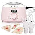 Ajoura Digital Wax Warmer, 10 minutes Quick-Heat Hair Removal Kit with Precision Temp. Control, Wax Heater including 30 Waxing Sticks & 2 Pairs of Gloves, Ideal Home & Salon Use for Whole Body