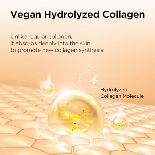P.CALM Retinolagen Cleanser & Ampoule | Pore Tightening Glass Skin Cleanser & Serum with Micro Dosing Retinal, Vegan Hydrolyzed Collagen, Bakuchiol, PHA | Vegan Korean Skincare