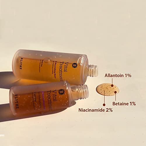 BLITHE Vital Treatment 8 Nourishing Beans & 5 Energy Roots travel size - Korean First Essence with Anti-aging & Moisturizing benefits, Firm & lift Saggy Skin & Replenish Dull Dry Skin