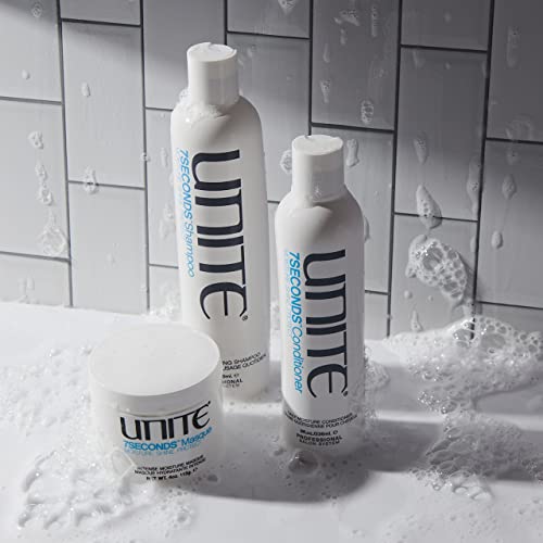 UNITE Hair ? 7SECONDS Conditioner ? Moisture-Enriched Conditioner for Weightless Hydration, Shine & Color Protection ? UV & Thermal Protection ? 8 Fl Oz