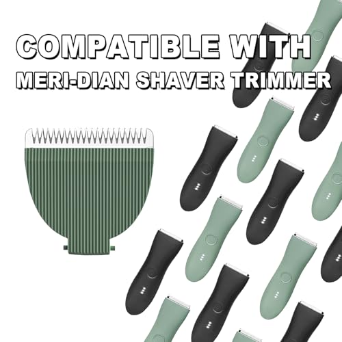 2 Packs Green Replacement Blades for Meridian Trimmer,Compatible with Meridian Body Trimmer Onyx & Sage£¬Hygienic Ceramic Replacement Blades