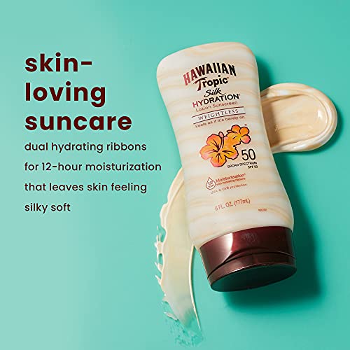 Hawaiian Tropic Weightless Hydration SPF 30 Sunscreen Twin Pack and After Sun Body Butter with Coconut Oil, 8oz