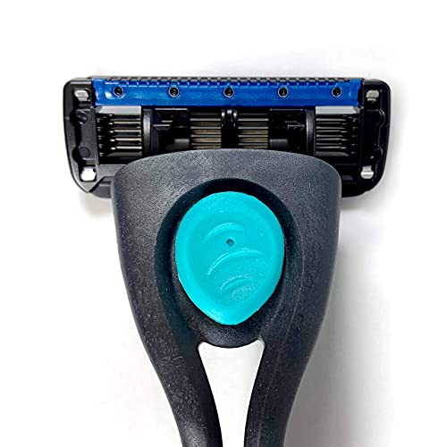 Preserve POPi Shave 5 Razor System Made with recycled Ocean Plastic, Charcoal Grey and Preserve POPi Shave 5 Replacement Cartridges for Preserve POPi Shave 5 Razor (4 Count) Bundle