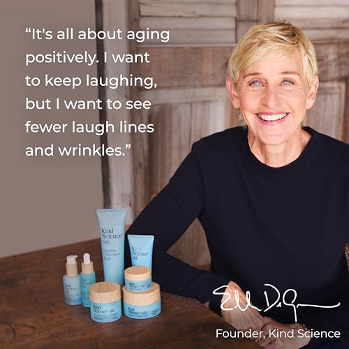 Kind Science Neck Treatment - Neck Cream Visibly Firms, Lifts & Supports Natural Cell Turnover for Anti Aging Firming and Tightening - Paraben, Dye & Fragrance Free, Cruelty Free, 1.7 oz