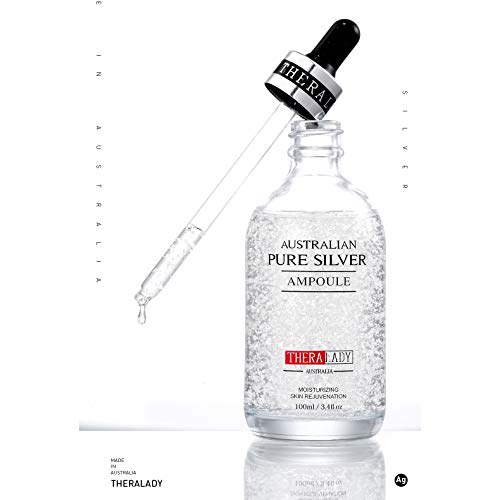 TheraLady Australian Pure Silver AMPOULE, Moisturizing, Skin Rejuvenation Ampoule, 100ml / 3.4fl. oz