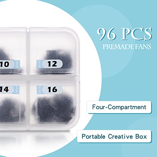 Lash Clusters,Eye Lash Clusters,DIY Lash Extensions Clusters,Individual Lashes,Eyelash Clusters,Lash Clusters D Curl For Home Use,96 Pcs 0.07D 10/12/14/16mm Mix (G09)