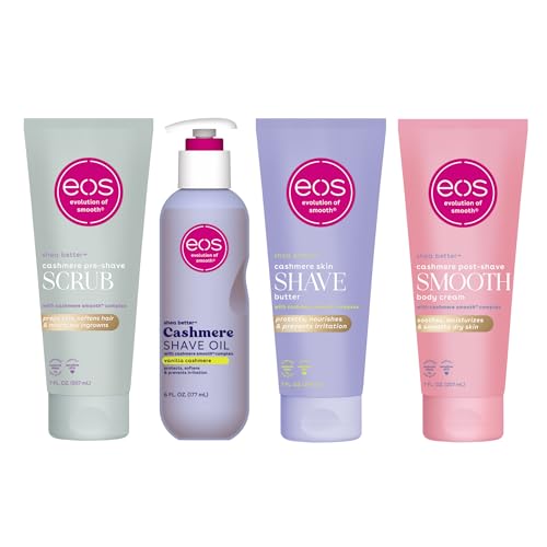 Bundle of eos Cashmere Skin Collection- Vanilla Cashmere Scented, 72-Hour Hydration