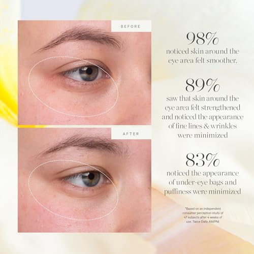 KORA Organics Kakadu Plum Vitamin C Eye Cream, Hydrating & Revitalizing, Certified Organic, Cruelty Free, Refillable, 0.51 fl oz