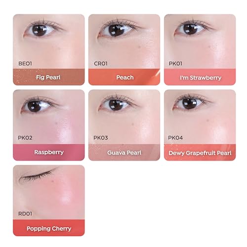 A'PIEU Juicy-Pang Water Blusher [PK03] ? Fruity Liquid Blush for Cheeks, Buildable & Blendable Color, Hydrating Dewy Finish with Fruit Extract Blend & Rose Flower Water, 0.31 fl oz