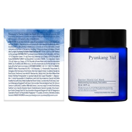 Pyunkang Yul PKY Barrier Shield Gel Mask, Hydrating Gel Mask with Honey-Texture Formula, Pore-Refining & Skin-Smoothing (1.69 Fl. oz.)