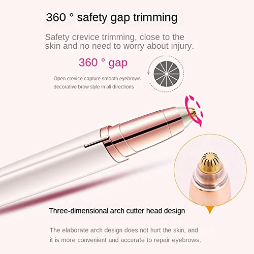 Eyebrow Hair Remover replacement heads for Finishing Touch Flawless Brows Eyebrow Hair Remover,Painless Blades with Cleaning Brush - As Seen on TV (flawless eyebrow replacement heads, 6 pack)