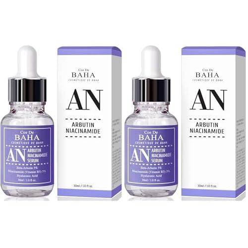 Arbutin 5% Serum for Face with Niacinamide 5% - Treating Pigmentations, Melasma, Dark Spot Corrector, Prevent Skin Discolouration, 1 Fl Oz (30ml) (Pack of 2)