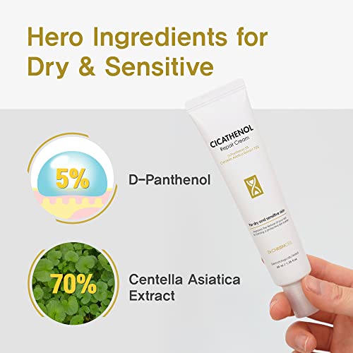 Dr.CHROMCELL] CICATHENOL Repair Cream | Korean Moisturizing Cream | Glow Boosting Moisturizer | Daily Moisturizer | Panthenol Moisturizer | Korean Skin Care | 1.35 fl oz