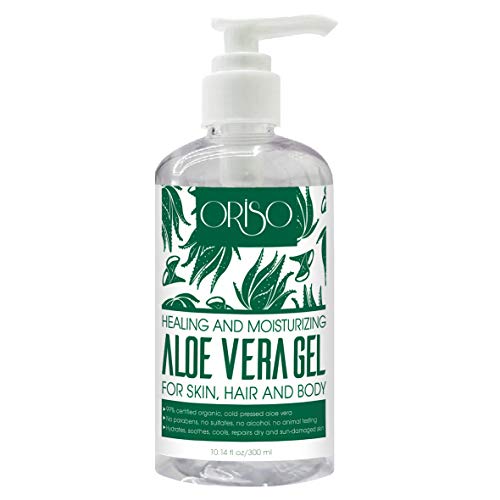 Aloe Vera Gel with Organic Aloe Vera Cold Pressed and Tea Tree Oil Body Wash with Mint