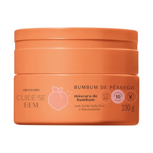 O BOTICARIO Cuide-se Bem Peach Bumbum Body Mask, Moisturizing and Softening Treatment for a Peach-Soft Bum, 8.11 Ounce (230g)