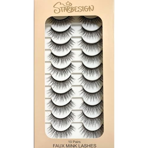 Lashes Faux Mink Short 12mm 10 Pairs (Everyday 222)