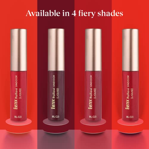 Eyetex Pallavi Sindoor Liquid, 7.5g (7.25mL) - Dark Maroon