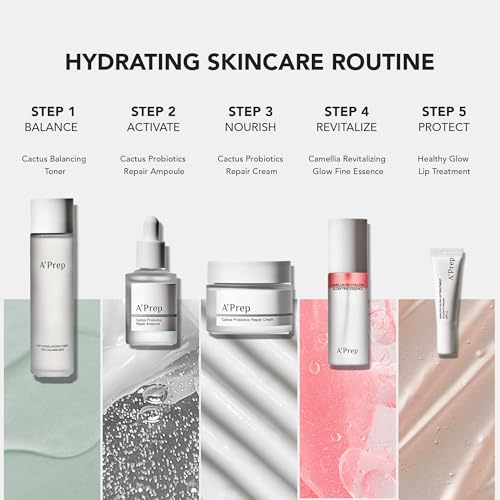 A'Prep Camellia Revitalizing Glow Fine Essence - Hydrating Facial Spray Serum & Setting Spray for Makeup with Niacinamide & Hyaluronic Acid - Korean Face Mist 80ml