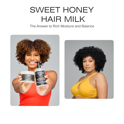 tgin Sweet Honey Hair Milk and Moisturizer for Natural, Dry, Curly, Wavy Hair - 8 Oz