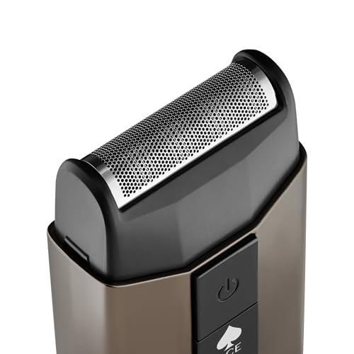 StyleCraft Ace Cordless Single Foil Shaver with Integrated Trimmer, USB-C Rechargeable Men's Foil Shaver with Powerful Rotary Motor