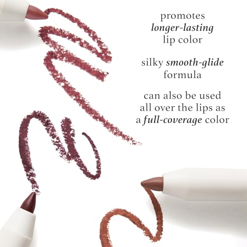 Julep The Perfect Pair 2pc Set: It's Balm Tinted Lip Balm Brandy Wine and With a Trace Retractable Creamy Long-Lasting Lip Liner, Black Cherry