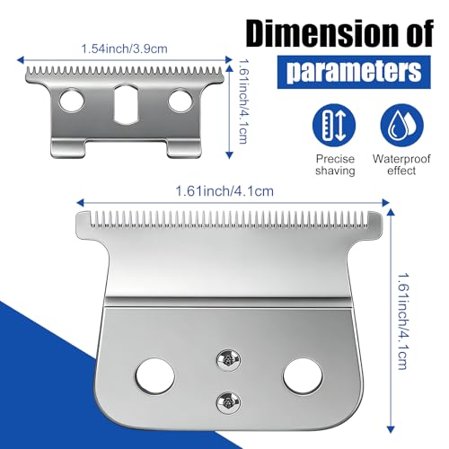 T-Blade Replacement Compatible with Andis T-Outliners GTO,GTX,GO and SLS Trimmers,2 Count