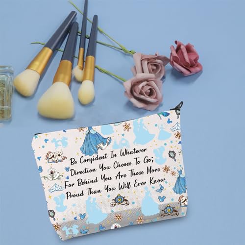 JYTAPP Character Cosmetic Makeup Bag Faily Cartoon Tales Princess Gift for Women Princess Cartoon Movie Travel Makeup Bag