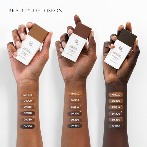 Beauty of Joseon Daily Tinted Fluid Sunscreen 12 Shades for Face Moisturizing Broad Spectrum SPF 40 Korean Skincare 50ml, 1.69 fl.oz #DY330