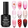 Beetles Matte Gel Top Coat for Gel Nail Polish,15ML Chrome Proof Matte Top Coat No Wipe Powder-Resist Matte Finish for Detail Chrome Powder Painting and Long Lasting Fall Nail Gifts for Women