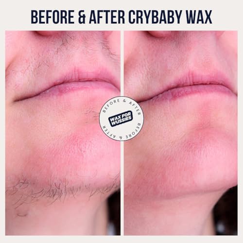 Crybaby Wax I¡¯m Sensitive Meltdown Vegan Hard Wax 6.5oz, Coconut-Infused Stripless Wax for Sensitive Skin, PCOS Facial Hair, Face, Bikini, Underarms & Body (2.2 Pounds)