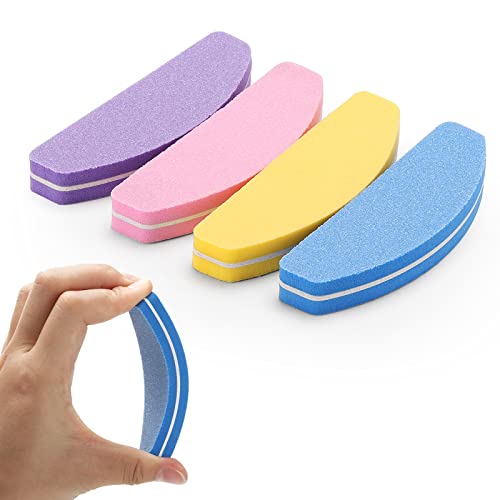80 Count Mini Nail Buffers Kit, 100/180 Grit Buffing Blocks Small Nail Files for Acrylic and Natural Nails (Pack of 2)