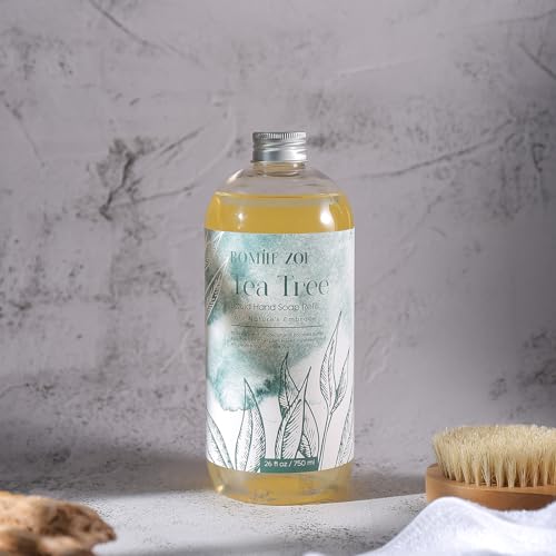 ROMIIE ZOI Liquid Hand Soap Refill, Tea Tree, Gentle & Moisturizing Formula, 750 ML/ 26 FL OZ